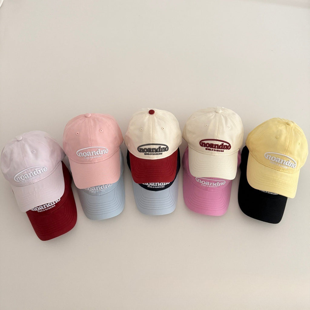 韓系撞色刺繡棒球帽