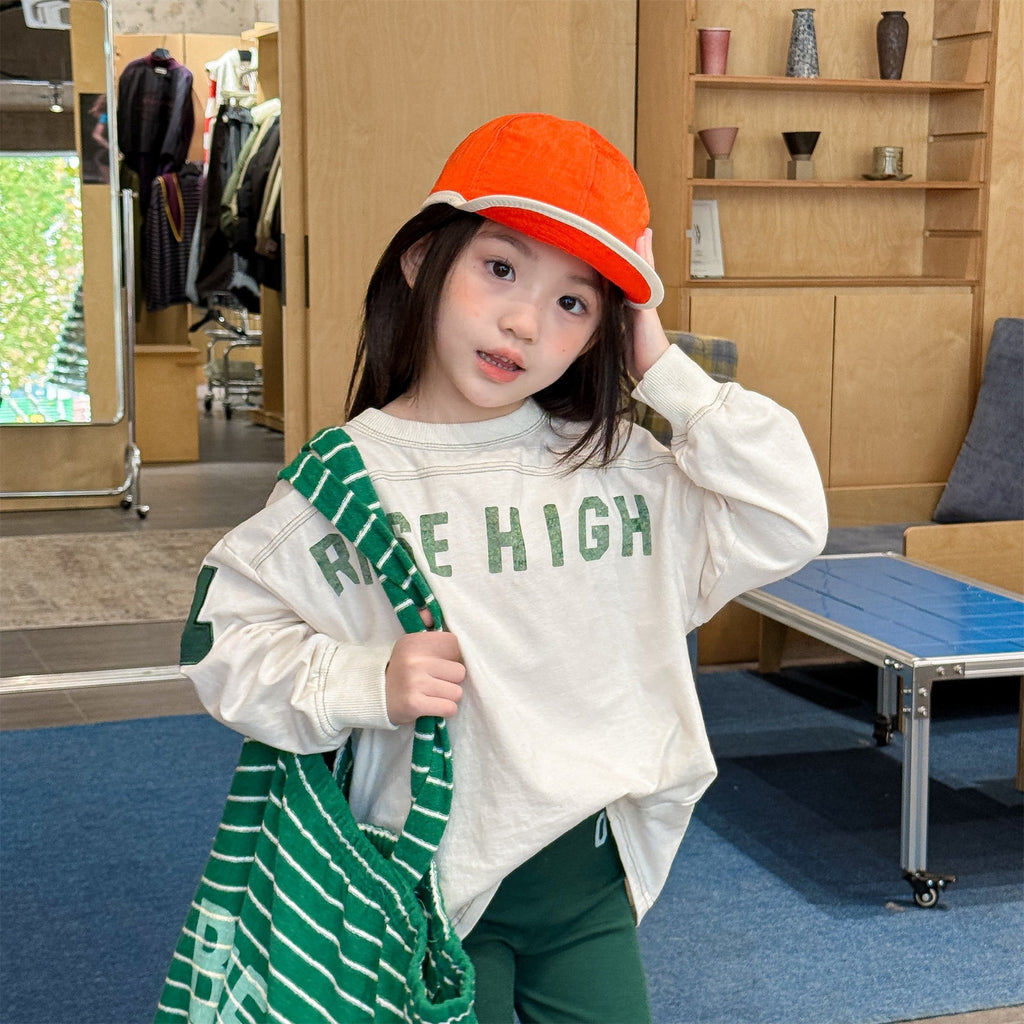 【80-130cm】(3色) 字母長袖T