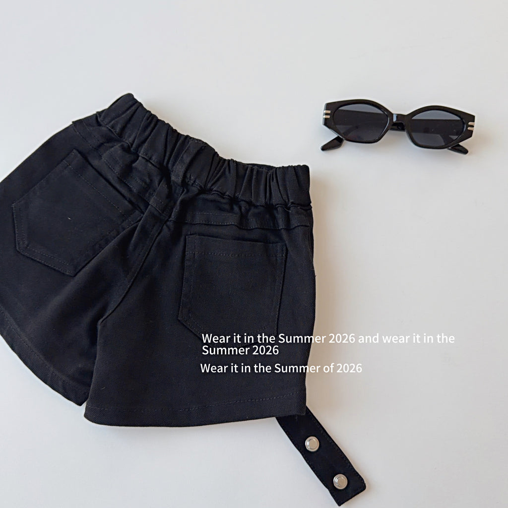 【90-150cm】設計感辣妹修身短褲