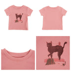 【90-150cm】高彈力修身貓咪打底衣