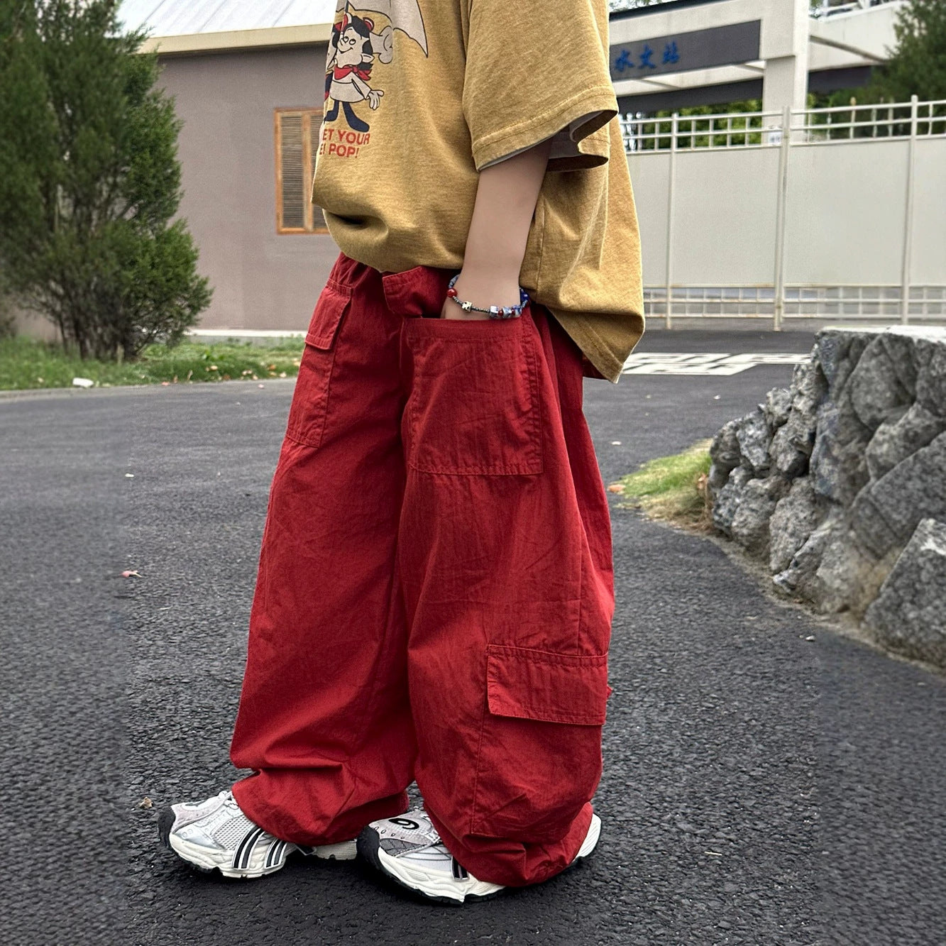 【100-160cm】口袋薄款防蚊褲