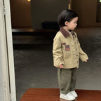 【73-110cm】韓版工裝風四件式套裝