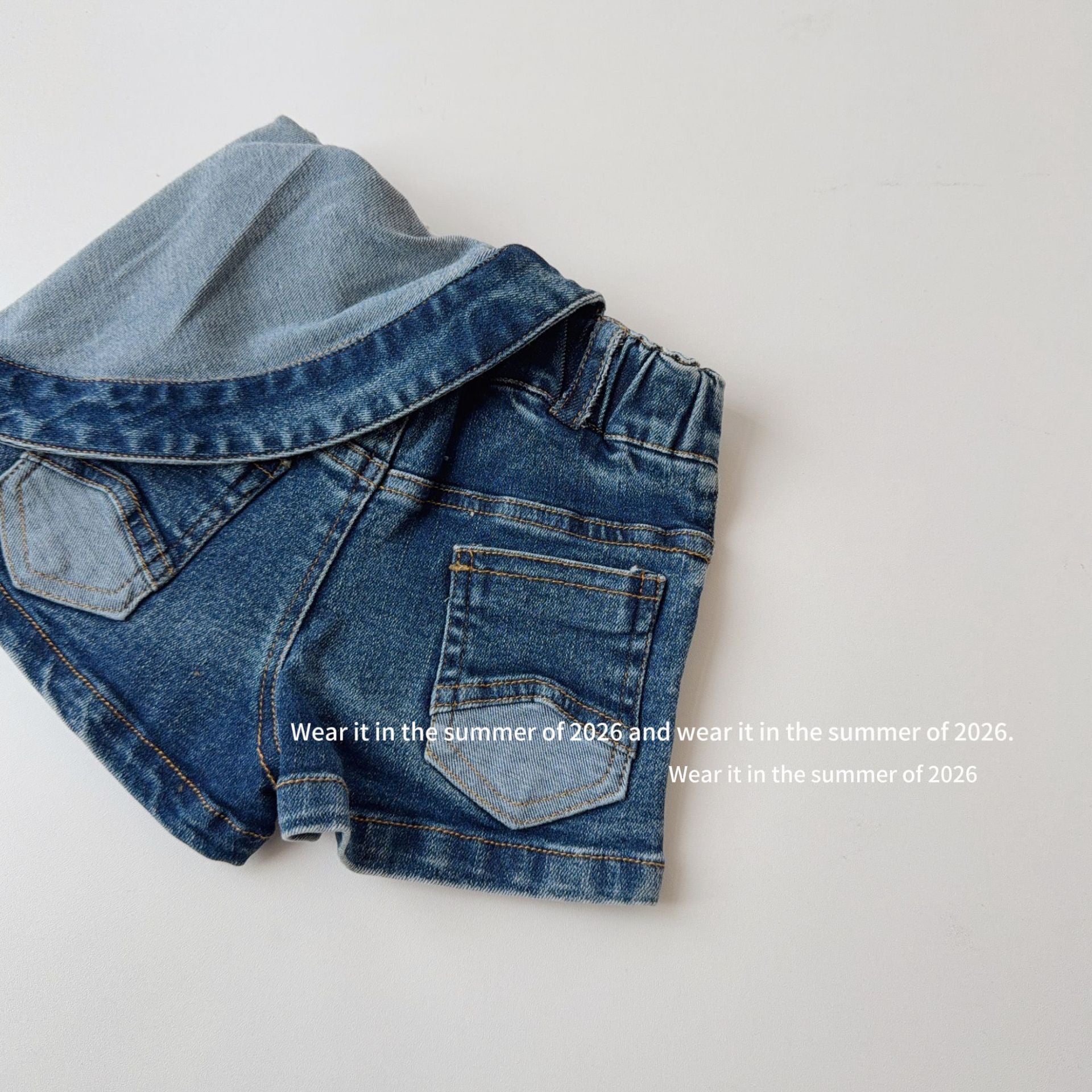 【90-150cm】y2k復古牛仔短褲