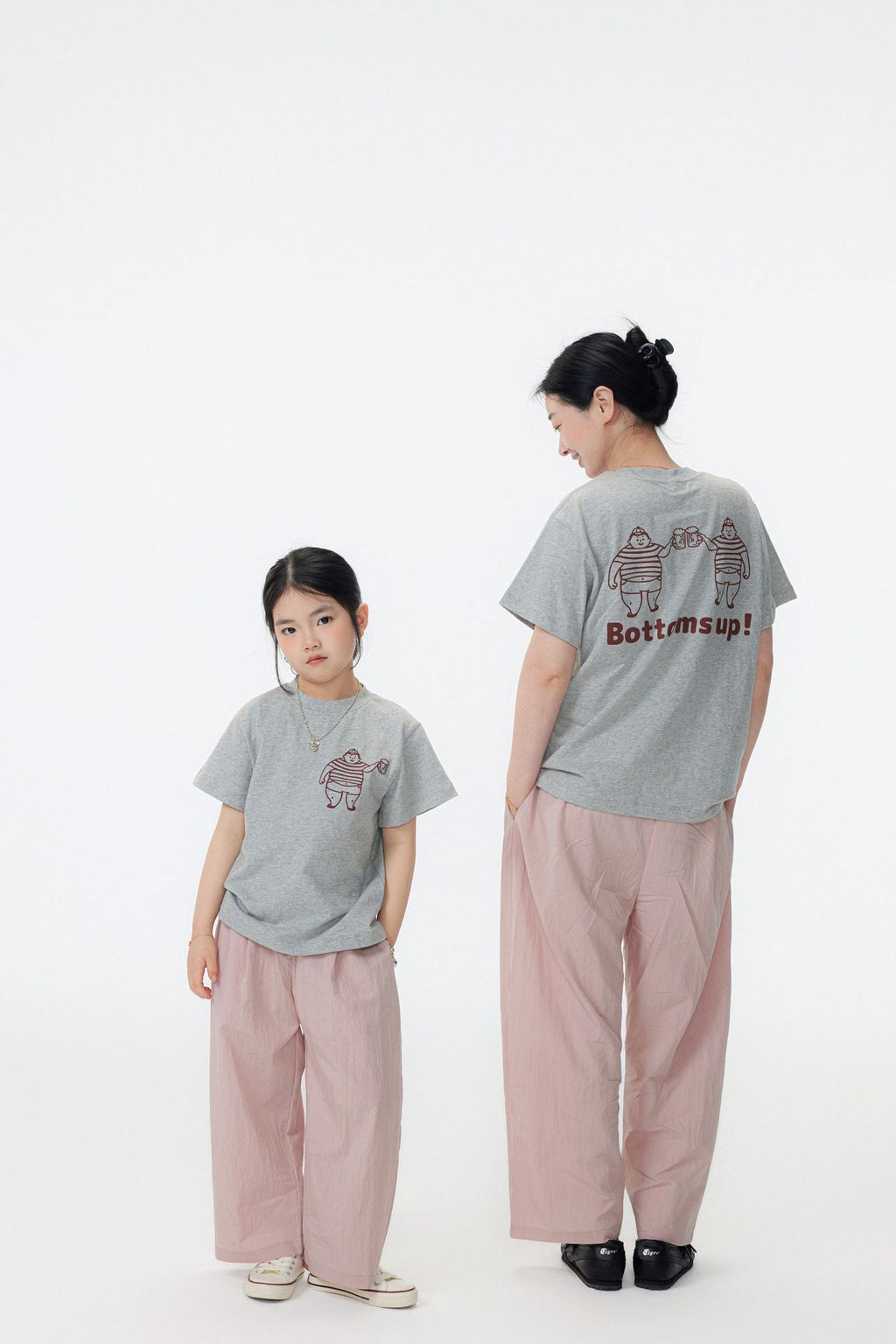 【90-150cm / M.L】【親子裝】日系乾杯印花T