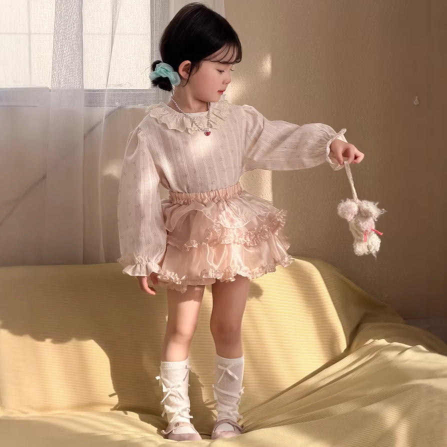 【90-140cm】珠光閃亮蓬蓬紗裙