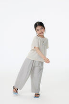 【90-150cm / F】【親子裝】日系拼接蘿蔔褲