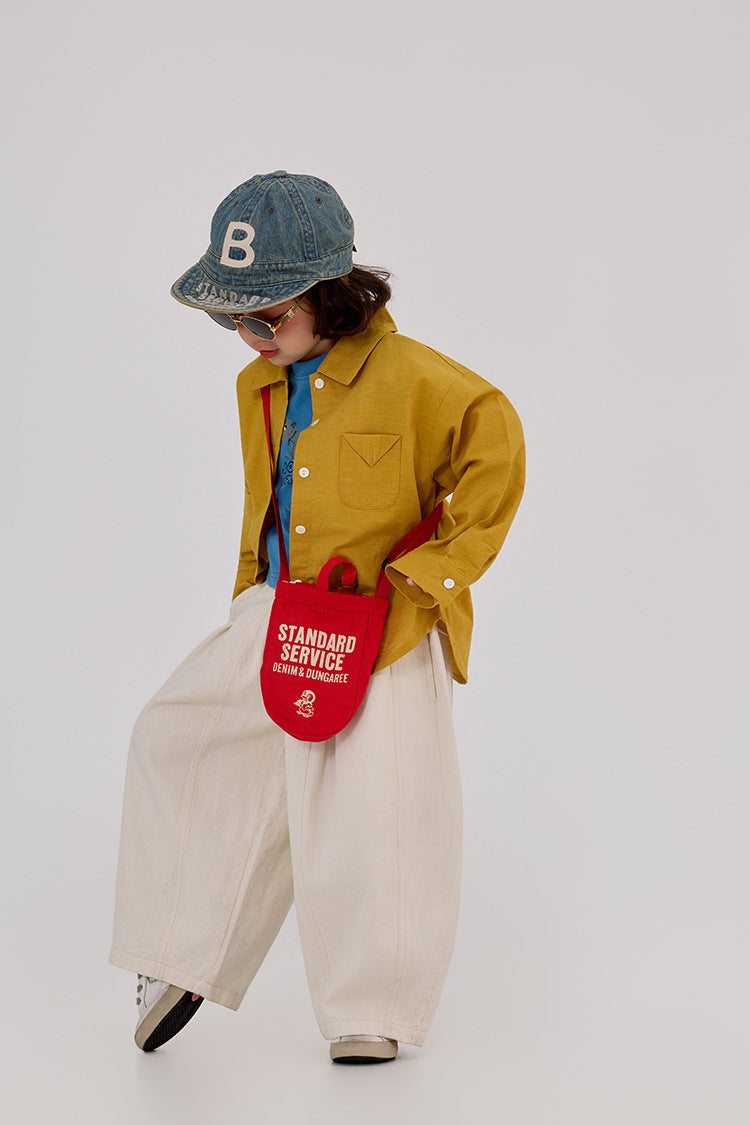 【90-150cm】日系好版型闊腿褲