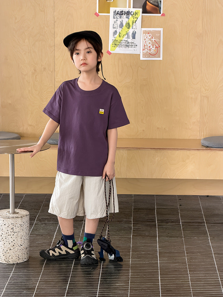 【100-170cm】夏日多色百搭純棉T
