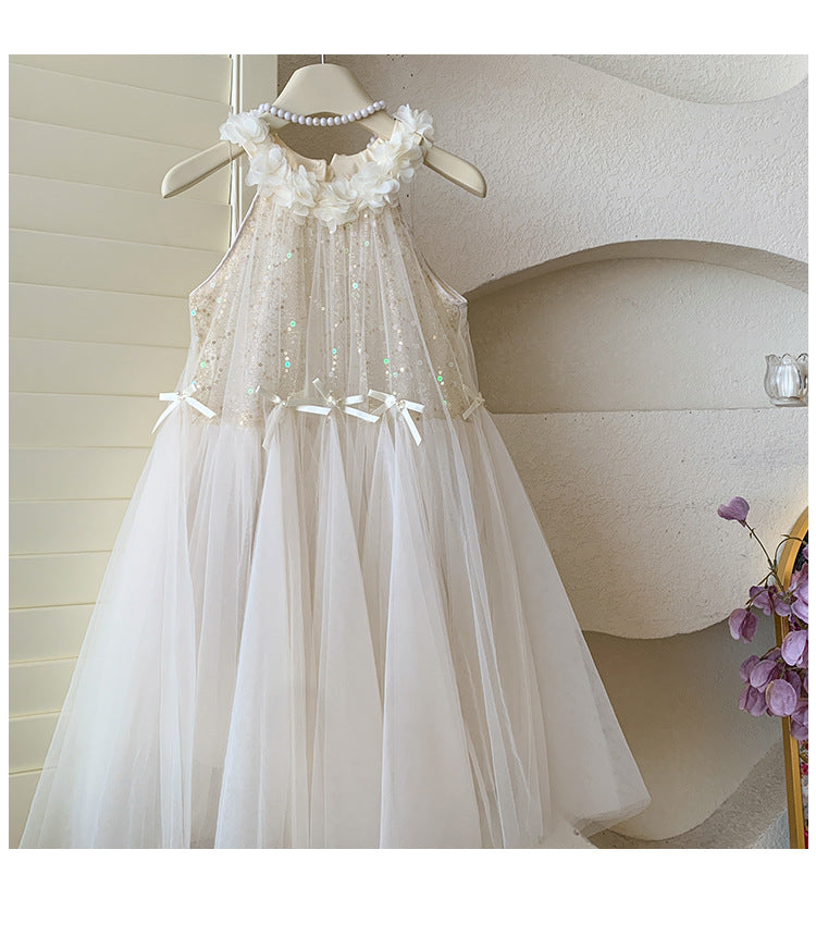【90-150cm】星光花仙子掛脖公主洋裝