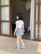 【90-150cm】辣妹修身愛心印花上衣
