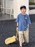 【100-170cm】可愛字母卡通全棉冰感T