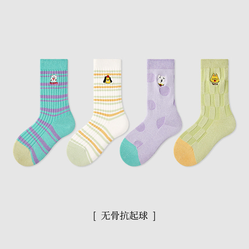珍珠小兔中筒襪
