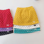 【90-150cm】辣妹高腰波點半身裙