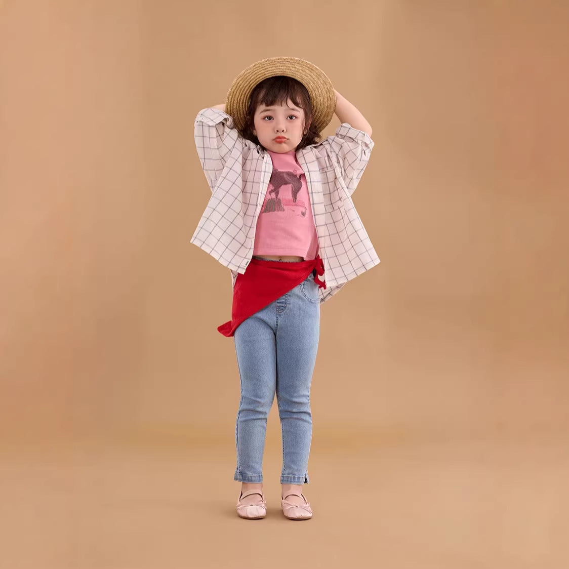 【90-150cm】牛仔小腳褲