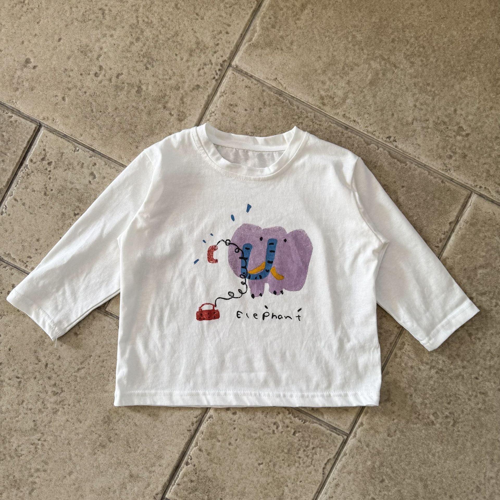 【80-150cm】可愛動物寬鬆純棉T恤