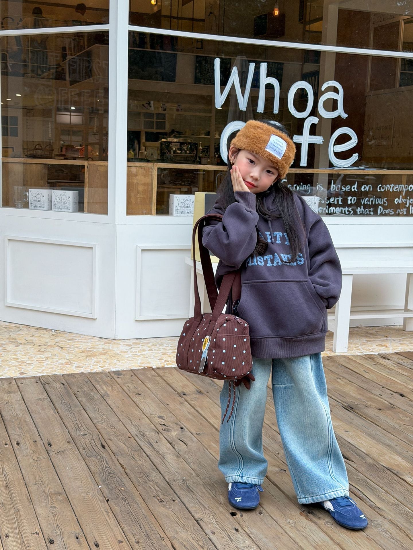 【現貨 90/120cm】【加絨】字母連帽T