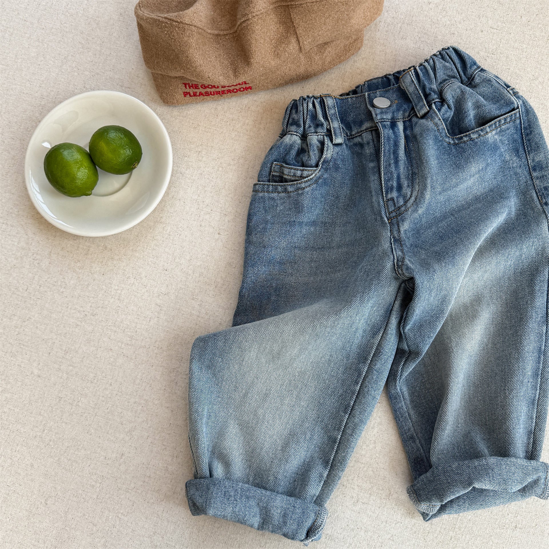 【80-130cm】(2色)哈倫牛仔褲