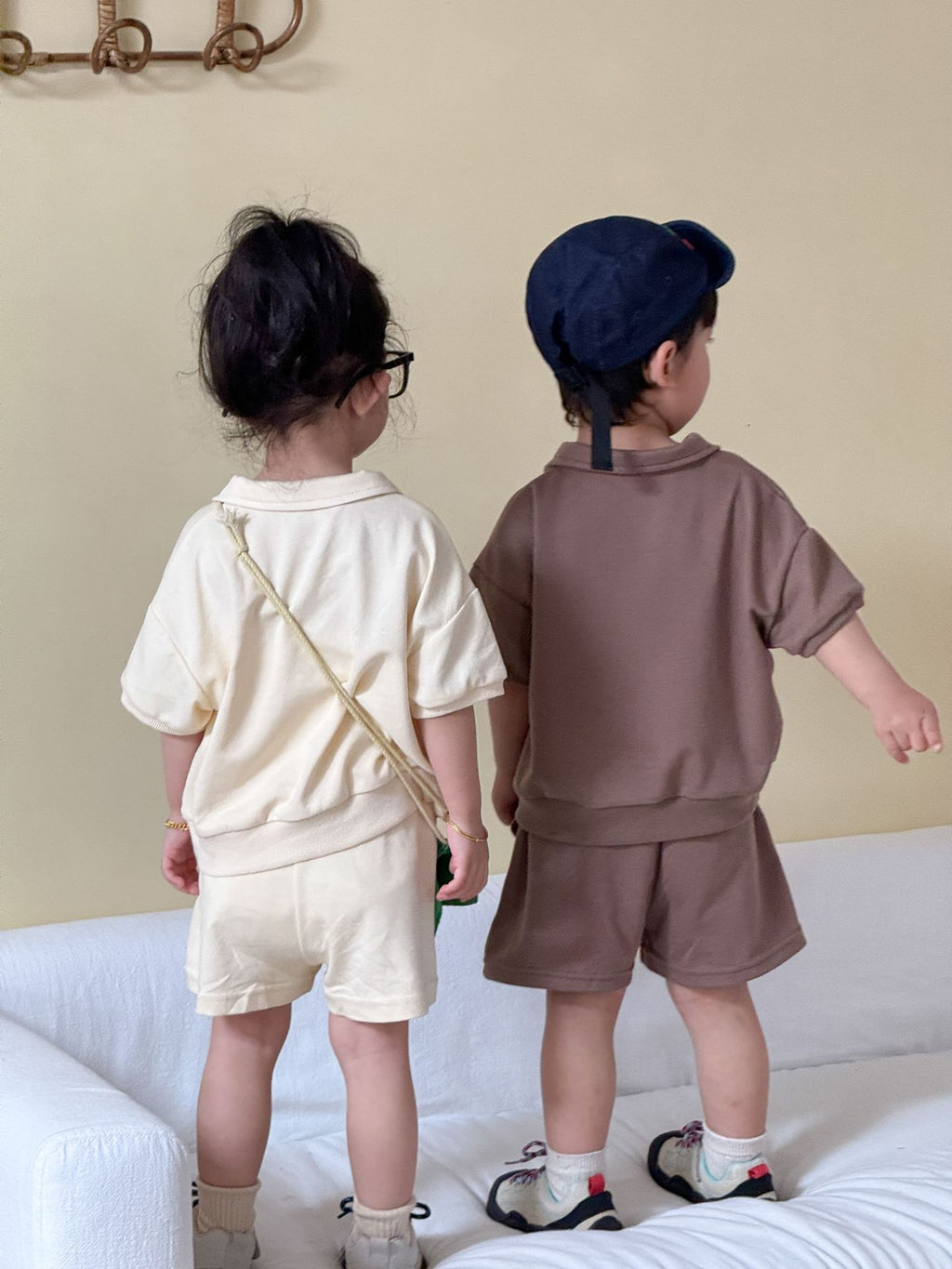 【80-150cm】字母polo休閒套裝