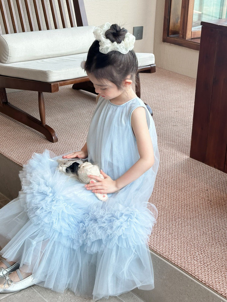 【90-150cm】高級設計感生日禮服紗裙