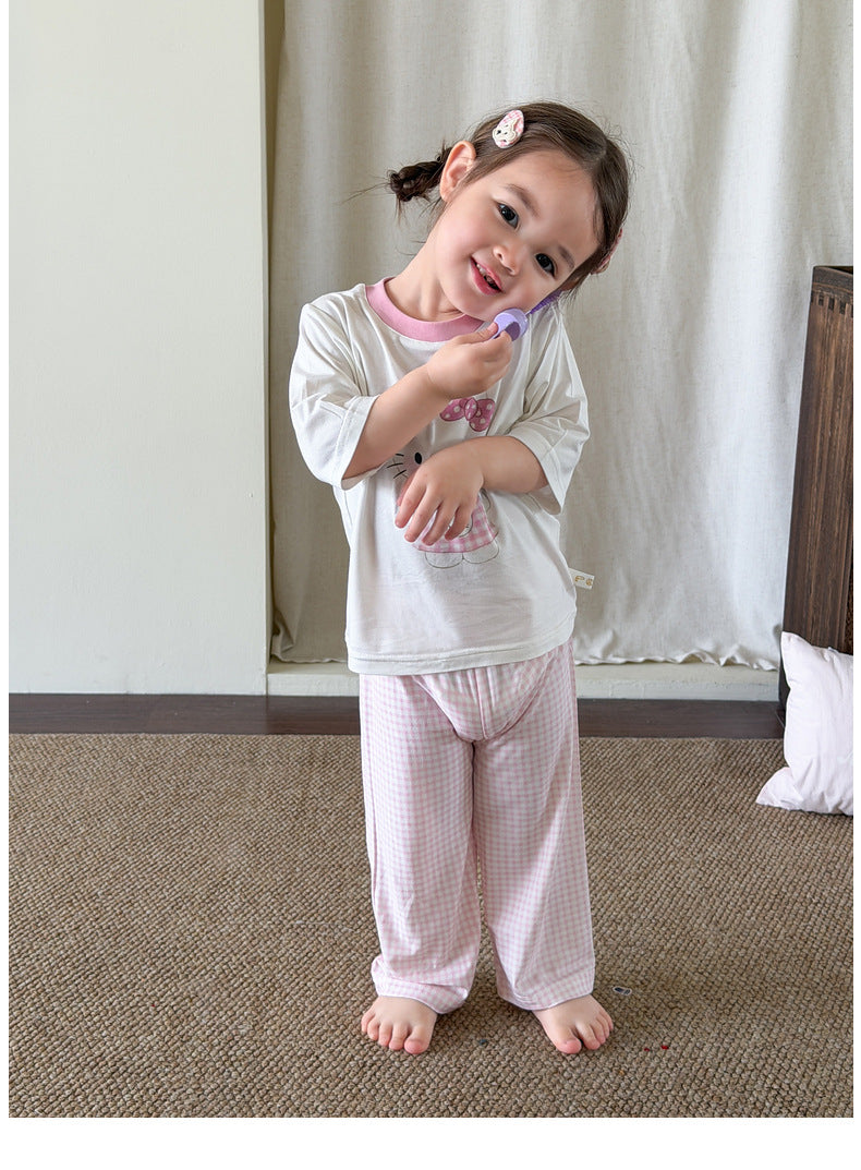 【73-130cm】舒適柔軟涼感居家服套裝