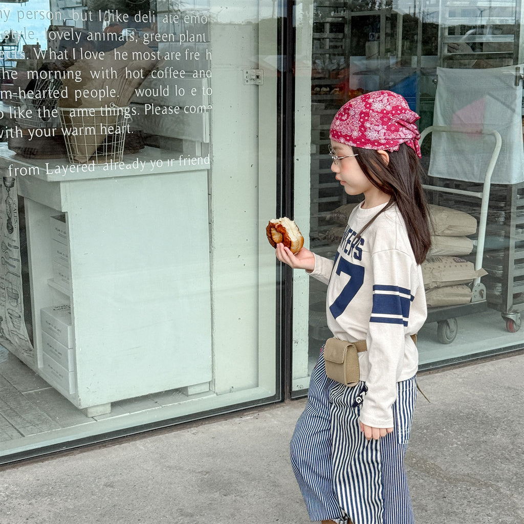 數字77長袖T恤打底衫