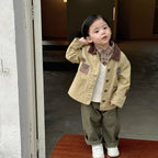 【73-110cm】韓版工裝風四件式套裝