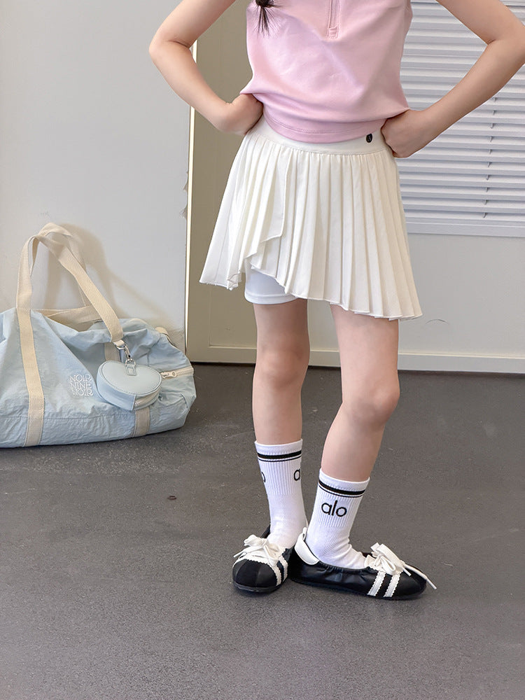 【100-170cm】不規則百褶半身裙