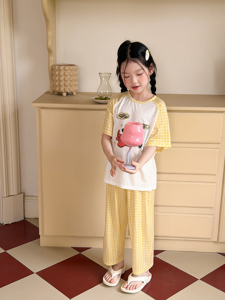 【100-170cm】5色-萊賽爾軟糯垂感彈性居家服套裝