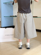 【100-170cm】工裝休閒七分褲