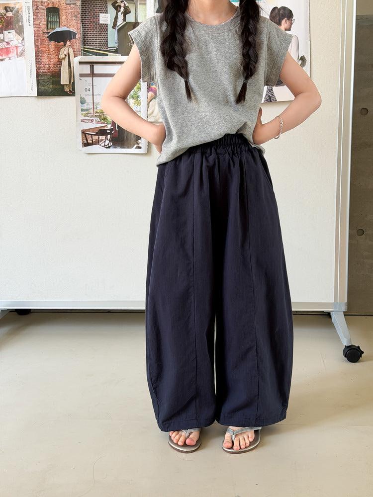 【100-170cm】天然亞麻涼感透氣休閒褲
