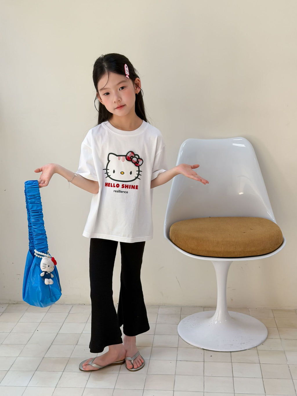 【100-170cm】韓版甜妹KT短袖