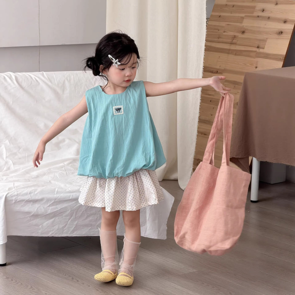 【90-140cm】韓版波點荷葉邊褲裙