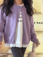 【現貨160cm】針織純色單排扣毛衣外套