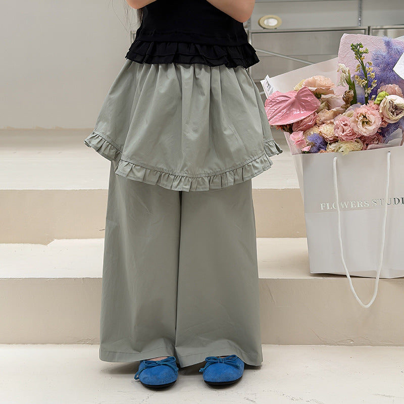 【100-170cm】花邊屁簾裙褲