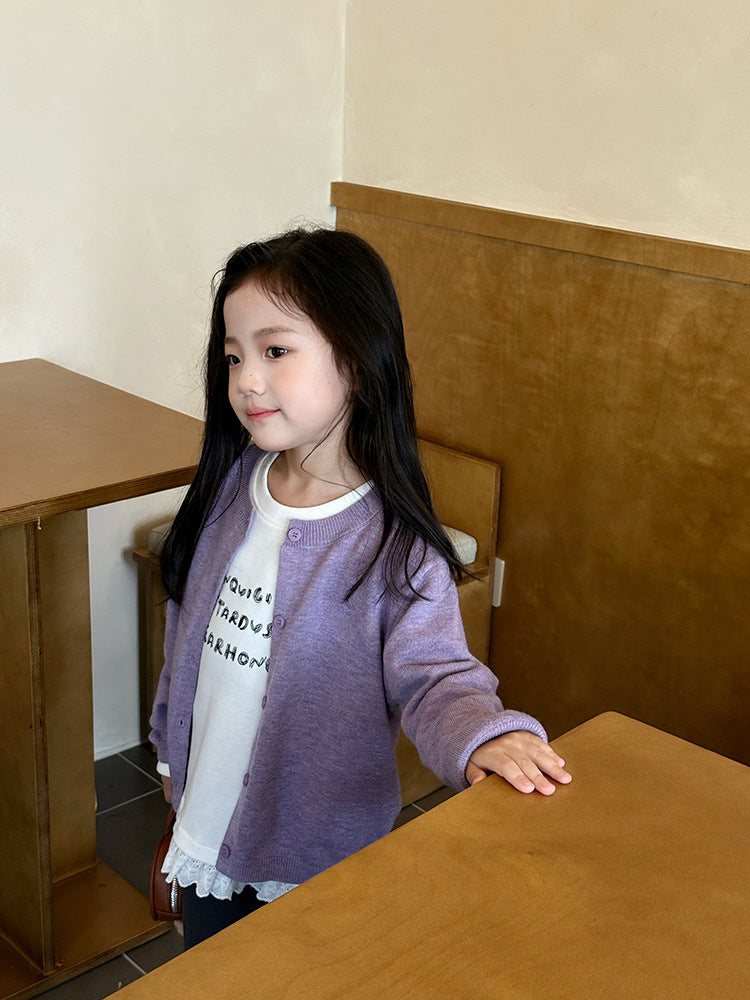 【現貨160cm】針織純色單排扣毛衣外套