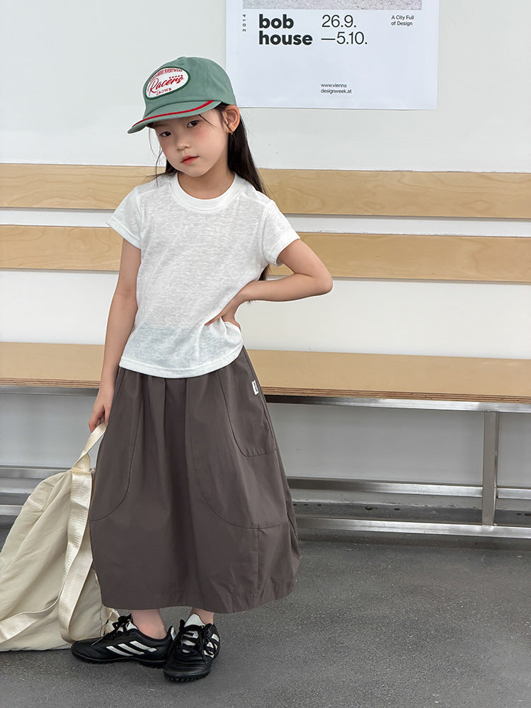 【100-170cm】(6色)後背清新浪漫小花甜妹T