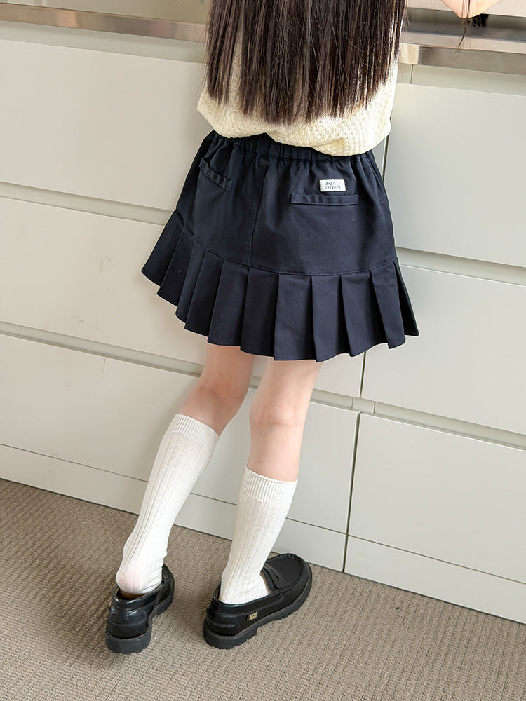 【100-170cm】立體壓褶防走光百褶裙