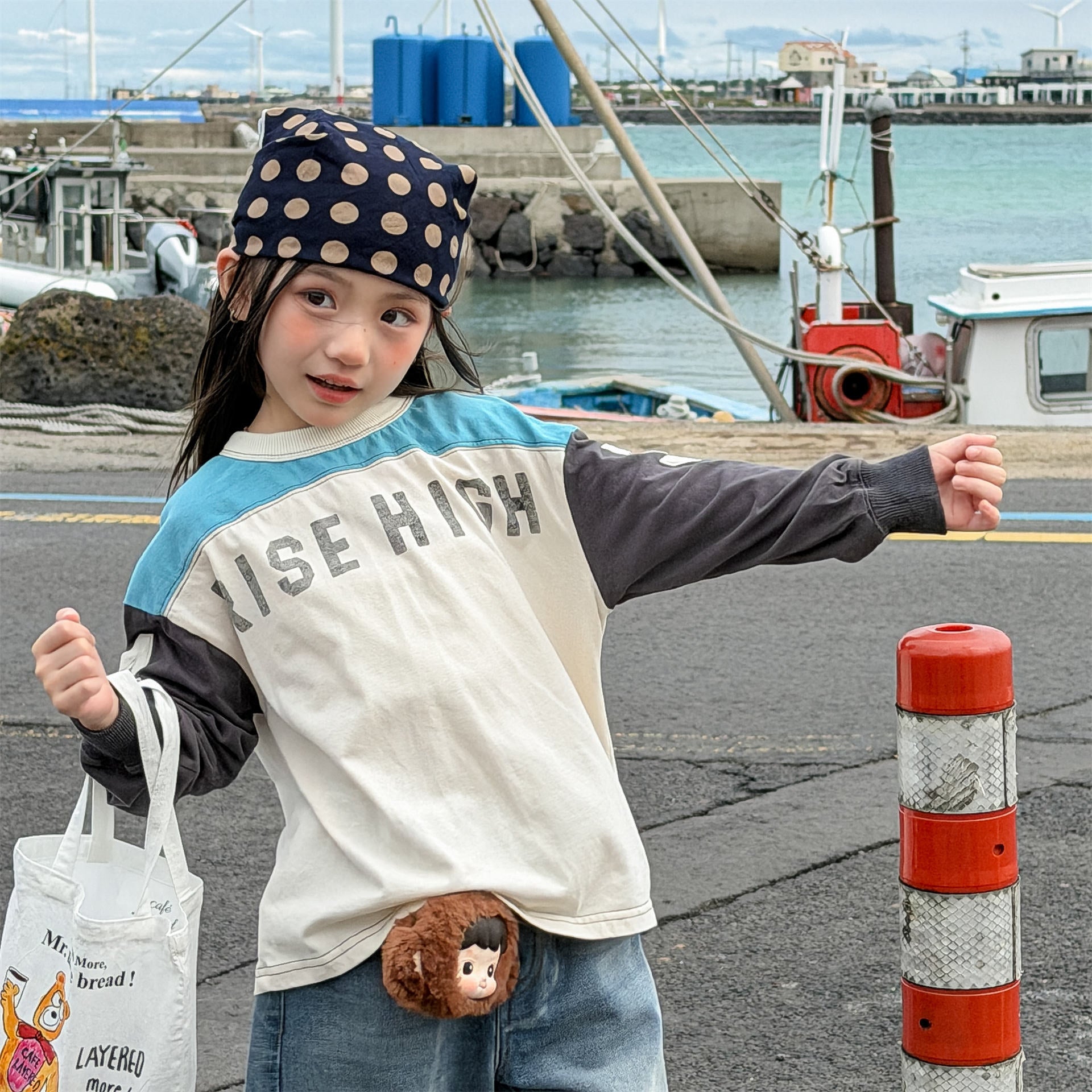 【80-130cm】(3色) 字母長袖T