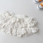 【90-150cm】多層褶皺木耳花邊褲裙