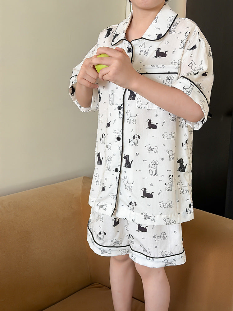 【100-170cm】10色-冰感透氣萊賽爾親膚家居服兩件套