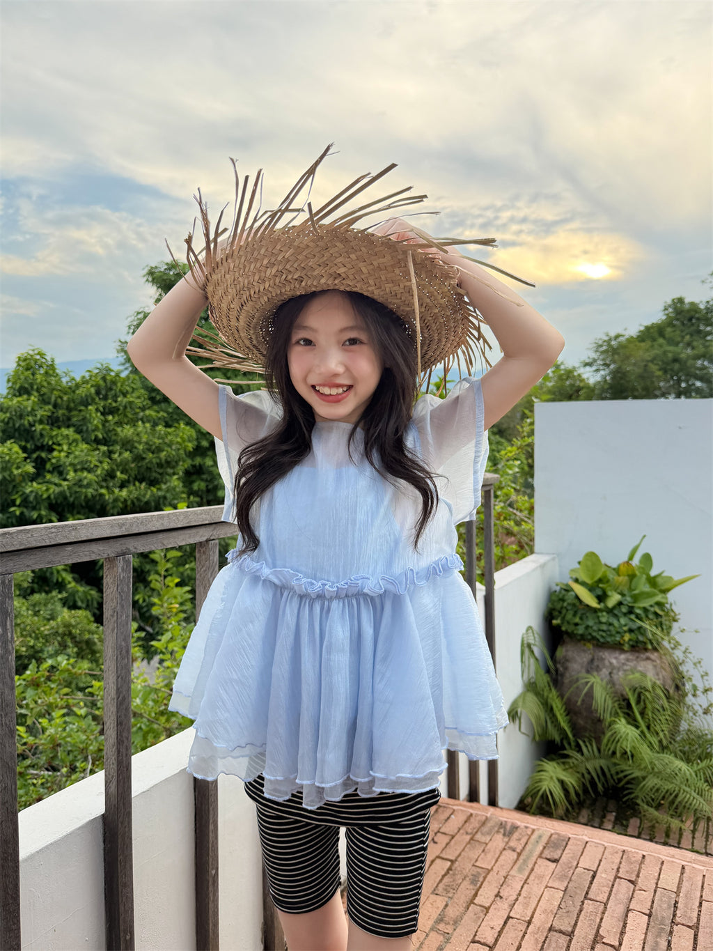 【100-160cm】小仙女透紗兩件套