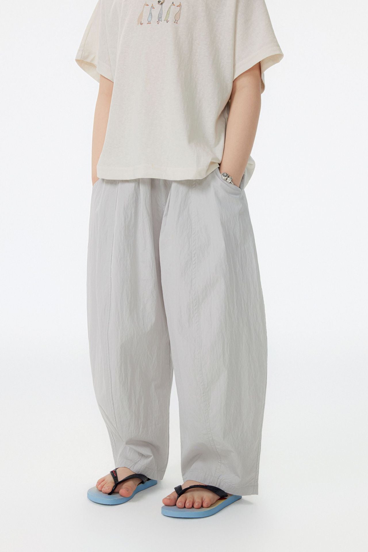 【90-150cm / F】【親子裝】日系拼接蘿蔔褲