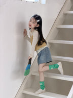 【100-170cm】法式花邊疊穿吊帶上衣兩件套