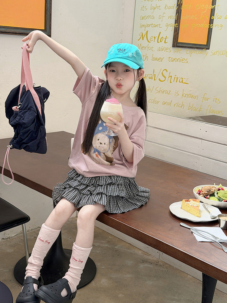 【100-170cm】雪花棉涼感卡通T