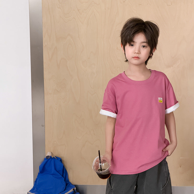 【100-170cm】夏日多色百搭純棉T