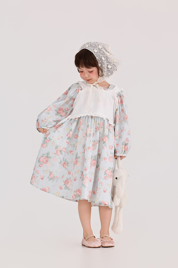 【90-150cm】碎花連身裙