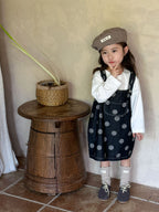 【現貨 80/120cm】波點牛仔褲 | 吊帶連衣裙