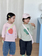 【80-150cm】可愛動物寬鬆純棉T恤