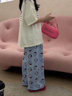 【100-160cm】休閒寬鬆雙面KT印花T