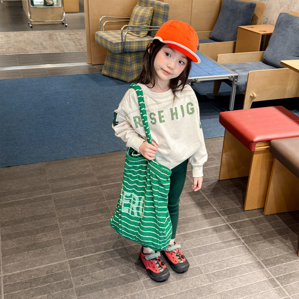 【80-130cm】(3色) 字母長袖T